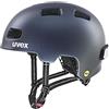 uvex City 4 MIPS, Casco City Ligero Unisex, Sistema MIPS, Incluye luz LED, Deep Space Matt, 55-58 cm