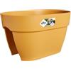 Elho vibia campana flower bridge 40cm fioriera da balcone - Honey Yellow | Lungh. 26 x Largh. 39 x Alt. 22 cm | Adatto per uso esterno