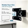 NONE WETECH W5516 360° ° Supporto da Parete Girevole per TV 14‑27 Pollici, Carico Massimo 15kg, VESA 75x75 100x100, Supporto da Parete Rotante per Schermi Piccoli