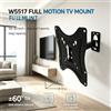 NONE Supporto da Parete per TV a Braccio Singolo WETECH W5517 per TV a Schermo Piatto da 14-42 Pollici, Carico Massimo 36kg ±60 ° Supporto da Parete Inclinabile per Monitor VESA 60x60‑200x200