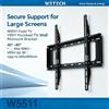 NONE Supporto a Parete Fisso per TV WETECH W5511, per Schermi Piatti di Grandi Dimensioni da 40-80 Pollici, Carico Massimo 50KG, VESA 200x200‑600x400mm