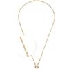 Jewels BY Leonardo Collana Clip & Mix Ninon, Catena con Ancora in Acciaio Inox Dorato, Anello Intermedio per ciondoli, Lunghezza 70-71,3 cm, Regalo per Donne, 025597