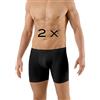ALBERT KREUZ Set di 2 Boxer Senza Cuciture a Taglio Vivo Cotone Elasticizzato Nero