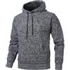 Herothorn Uomo Addensare Cappuccio Hoodie Sweatshirt Hooded Felpa con Pullover a Fleece Hoody Tinta Maniche Lunghe Sportswear Inverno