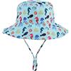 LACOFIA Cappello Regolabile da Sole per Neonato Berretto Estivo per Bambino con Protezione Solare Tesa Larga per Nuoto Spiaggia Piscina