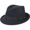 LIERYS Classic Wool Trilby Cappello in Feltro di Lana Fedora Donna Uomo Estate Inverno Cappello da Pioggia ripieghevole per Esterno