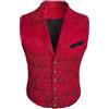 RUMAOZIA Gilet da smoking, stile retrò, gotico, medievale, da uomo, Steampunk, vintage, gotico, con colletto alto, in tinta unita, con bottone, punk, medievale, smoking gilet, carnevale, Halloween,