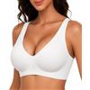 KOSMEEU Reggiseno da Donna T-Shirt Bra Senza Ferretto Seamless Comodo quotidiano | Reggiseno Bralette Morbido Senza Ferretto Coppa Intera Senza Cuciture Adatto per Seni Normali e Grandi