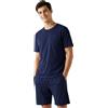 Get Trend Pigiama Uomo Corto Cotone Leggero, M-5XL, Completo Estivo 2 Pezzi con Maglietta Manica Corta e Pantaloncini, Regali per Lui