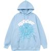 FDTURES 24ss Couple Fashion High Street Top Sp5 Unisex Puro Cotone Sport Casual Felpa Felpa Felpa con Cappuccio Set-color2||XL