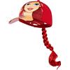 Disney Cappello con Visiera Cappello Bambina Principesse Frozen e La Sirenetta con Treccia 3D Cappellino Bimba Regolabile Accessori Bambina Anna Elsa Ariel