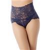 iB-iP Donna Trasparente Pizzo Sexy Hipster Intimo Vita Alta Mutandine Culotte