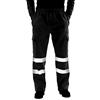 TDEOK Pantaloni da lavoro da uomo classici con strisce catarifrangenti, in vita elasticizzata, da lavoro, da uomo, con 4 tasche multifunzionali, pantaloni cargo softshell da uomo, disponibili in molte