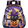 Mexpekil Zaino per bambini, simpatico zaino per bambini, con zucca, pipistrello, scuola materna, scuola materna, zaino casual per bambini, ragazzi e ragazze