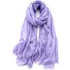 KARMA.DIEM Sciarpa Donna Leggera Estiva Elegante - Foulard Morbido Effetto Seta 100% Poliestere - 180x65 cm - Fluida, Lucente e Raffinata - Accessorio Moda Primavera Estate