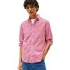 Tommy Hilfiger Uomo Camicia Poplin Gingham in Cotone