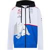 HUGO Racing Bulls F1 Felpa Uomo 2025 Con Zip Completa Bianco In Cotone 100%