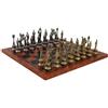Italfama Napoleone Scacchi Set Con Oro Argento Pezzi & Similpelle Tavola