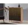 Dmora - Credenza Canopo, Buffet da soggiorno, Madia da salotto, Dispensa da cucina, 95x36h111 cm, Quercia