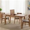 Dmora Tavolo Allungabile Loiano 80x165x75h cm Marrone Quercia Allungabile 8 Posti, Meccanismo Estensione Allunga Centrale