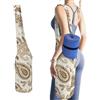 Hiseng Borsa Tappetino Yoga in Tela con Tasche | Tessuto in Tela Tote Palestra. Tasche Capienti per Accessori e Oggetti Personali. Perfetto per Yoga, Pilates e Fitness