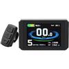 Generic Display Ebike for KT LCD8H LCD8HU Display a Colori con USB 24V/36V/48V/60V/72V Bicicletta elettrica for Kit Controller KT