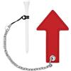 Generico Golf Tees, Angled Ball Supports, Training Pegs, Lightweight | Durable Golf Training Accessories | Low resistence Golf Tee Set, Practice Equipment for Driving Range Backyard Course