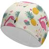 Anceky Abstract ScienceIllustration Black White Race Checkered Flag Women Adult Waterproof Swimming Cap Cuffie da bagno per donne, capelli lunghi e corti