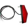 Generic Daily E-Bike Fanale posteriore Hardwire 2 modalità | Design con staffa, alloggiamento in ABS, lente rossa, aggiornamento da 12 a 80 per viaggi in città