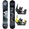 RAVEN Set da Snowboard - Tavola Snowboard Lion + Attacchi s230 Nero, Lime