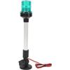 Domary Luce di Navigazione per Ancoraggio a LED da 12 Pollici a Tutto | Base e Asta in Lega di Alluminio, 33 Perline LED COB, visibilità 2NM, IP68, per Barche da Pesca, Yacht,