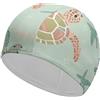 Anceky Sea Sunset Flying Dragon Flying Dragon Cuffia da nuoto impermeabile per adulti, cuffie da bagno per donne, capelli lunghi e corti