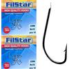 PRO FILSTAR Set 20 Ami da Pesca N10 in Acciaio al Carbonio | Ganci per Pesca alla Carpa - Acqua Dolce e Salata - Amo Super Affilato - Accessori Method Feeder - Attrezzatura Carpfishing
