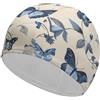 Anceky Flamingo and Pine Flamingo and Pine Cuffia da nuoto impermeabile per adulti da donna, cuffie da bagno per donne, capelli lunghi e corti
