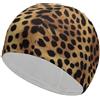 Anceky Cuffia da nuoto impermeabile per adulti, color marmo con glitter turchese, color oro rosa, per donne, capelli lunghi e corti