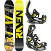 Raven Set Snowboard: Barracuda Carbon Lime + attacchi Fastec FT360