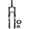 LHHL Forcella ammortizzata aria MTB 26/27,5/29 pollici Sgancio rapido 9×100mm | Tubo conico 1-1/2 Corsa 120mm manuale/remoto Forcelle anteriore per mountain bike XC AM Freno a disco