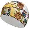 Anceky Cuffie da nuoto ad alta elasticità con pittura Sea Otters, cuffie da nuoto per adulti antiscivolo e impermeabili, cappelli da nuoto per capelli lunghi, cappelli da nuoto per donne