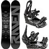 RAVEN Set da Snowboard Snowboard Mystic + Attacco s230 Nero