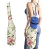 Hiseng Borsa Tappetino Yoga in Tela con Tasche | Tessuto in Tela Tote Palestra. Tasche Capienti per Accessori e Oggetti Personali. Perfetto per Yoga, Pilates e Fitness