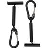 FOYTOKI Holder for Fishing Line Tippet Line Tender in Alluminio Nero, per 5 Tippet Spool, Elastico, per Pesca Agganciare a Gilet o Borsa, per Appassionati di Pesca