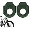 Generico Cycle Crank Protector - TPU Universal Mountain & Road Bike Chainring Guard | 40g Light Weight Pair | Bike Crank Boot Protectors Anti-Collision Elastic Guard | Universal TPU Protection For Mountain, Road