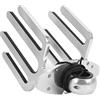 Domary Rack per Torretta per Wakeboard in Alluminio 6061 Tubi da 48 Mm 58 | Alluminio 6061 Lucidato, Supporto Girevole a 360°, Adatto a Torri Verticali e Orizzontali, può Contenere 3 Schede con