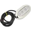 Domary Luce Subacquea a LED Marina 12V-24V DC IP68 per Barca | 4 Perline LED Luminose, Angolo del Fascio di 10°, PC+acciaio Inossidabile 316, Ideale per Yacht, Pesca Notturna,