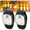 Aicharynic 2 Pezzi Luci da Corsa a Clip di Notte, Luce di Sicurezza Riflettente Lampada Frontale LED Ricaricabile per Corsa Notturna, Campeggio, Escursionismo, Ciclismo