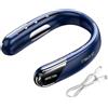 Generic Ventilatore da collo senza lama indossabile per il raffreddamento a mani | Ventilatore da collo senza lama per l'estate con silenzioso ricaricabile a 5 velocità 22,9 x 19,8 x 5,6 cm campeggio viaggi
