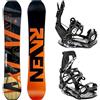 Raven Set Snowboard: Barracuda Carbon Arancione + attacchi Fastec FT360