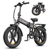 Miyazaki 250W Bici Elettrica, Batteria Rimovibile 48V 14Ah, Autonomia 80-120KM, Velocità Massima 25KM/H, Con Pneumatici Larghi 20×4.0, 7 Marce, Pneumatici Fat Motore Coppia 85nm/90nm