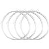 Kfwfuaee Ready Replacement Fly Fishing Leader Line per acqua dolce | Forma affusolata in nylon trasparente con estremità pre-looped, confezione da 5