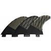 Ronyme 3 Pezzi Pinna per Longboard Resistente, Style to 1, Grigio | In Carbonio, Pinna per Tavola da Surf, Leggera, pinna laterale Centrale